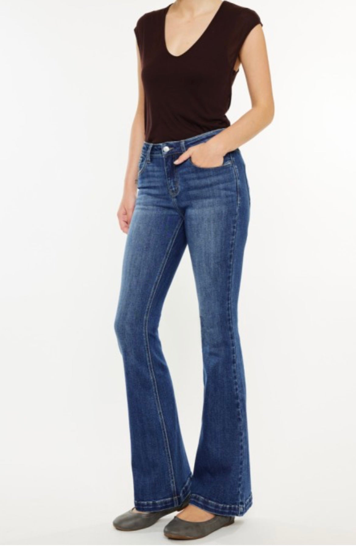 Kancan Petite Midrise Flare