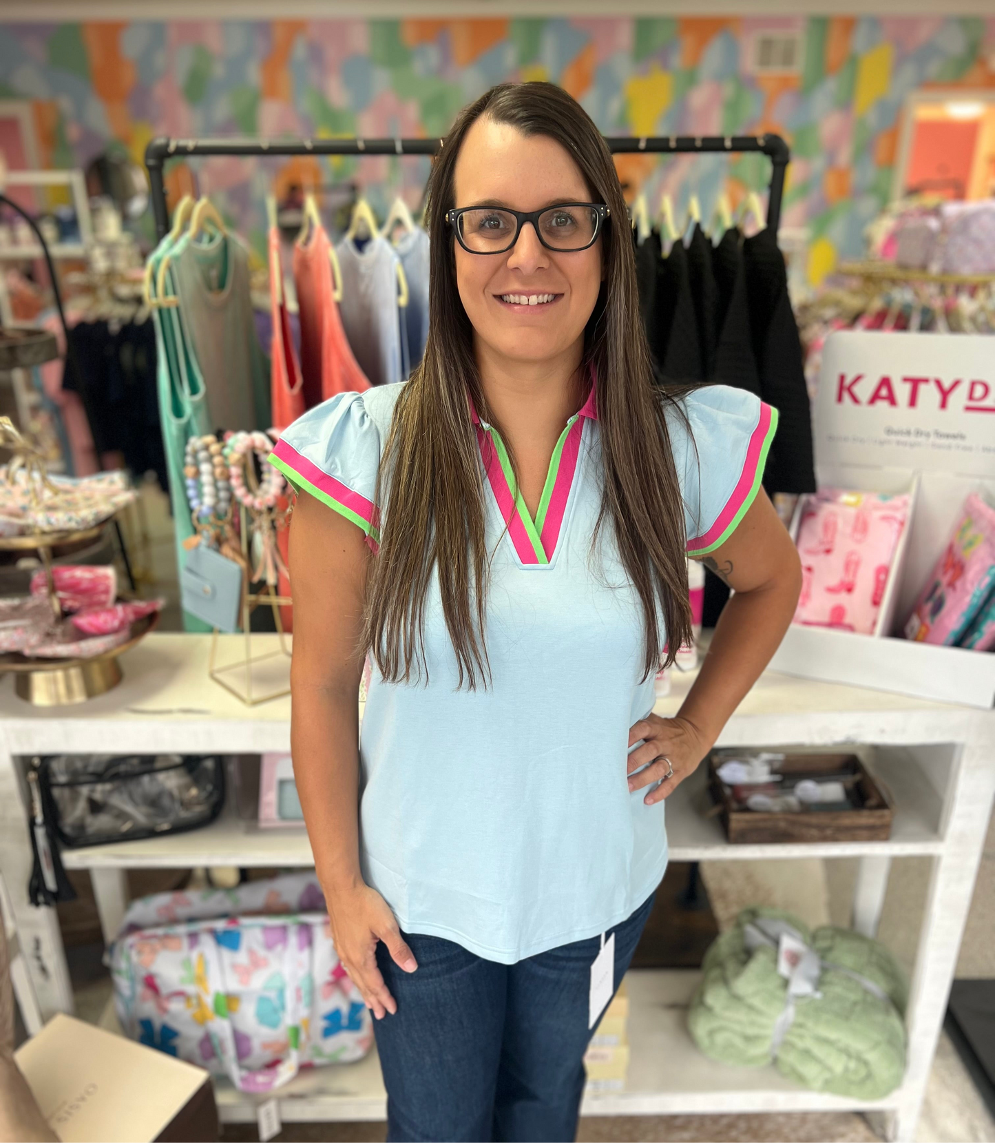 Hadley Top Blue