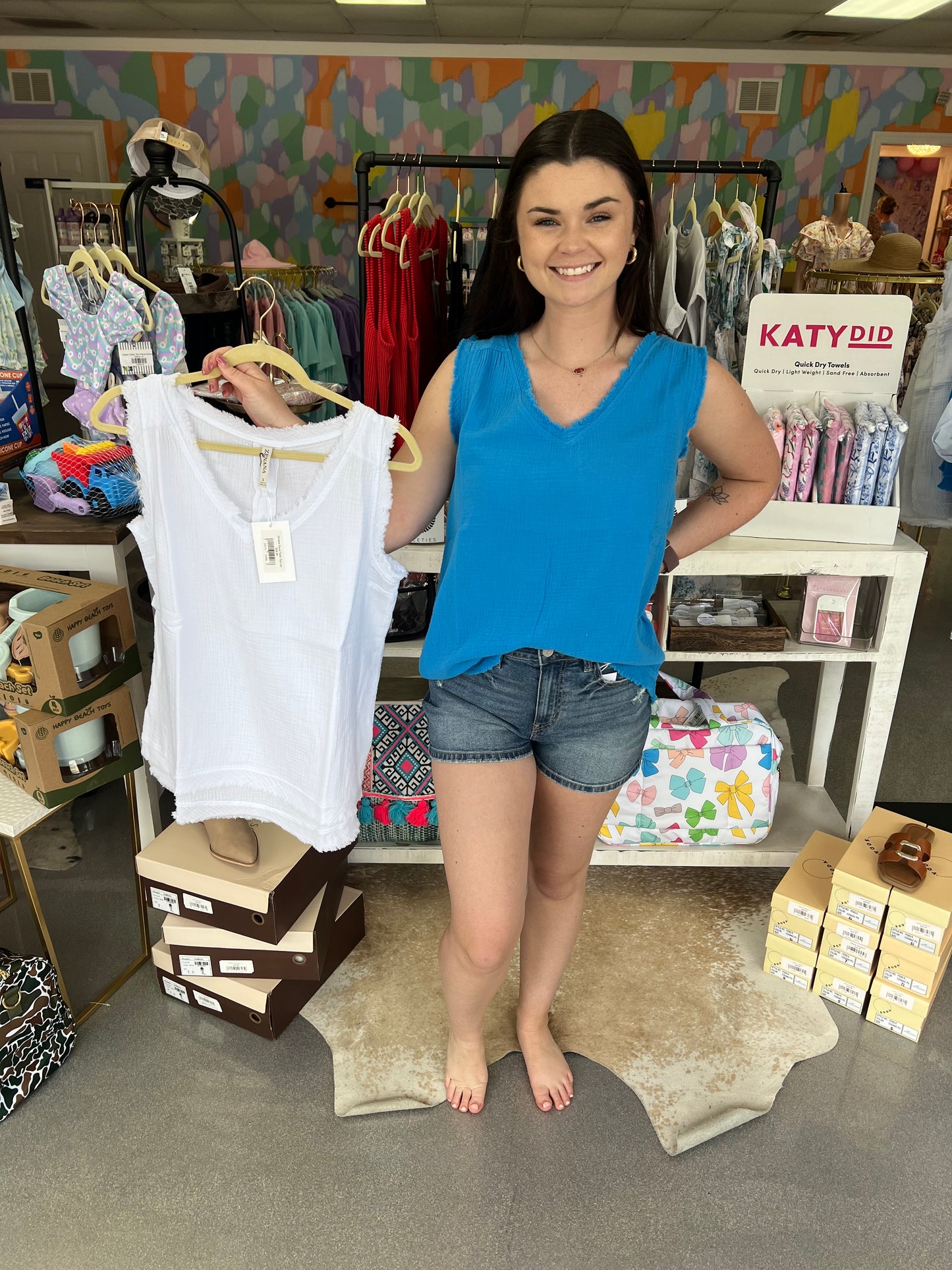 Zenana Blue Tank Top