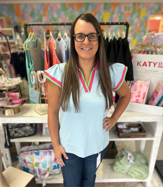Hadley Top Blue