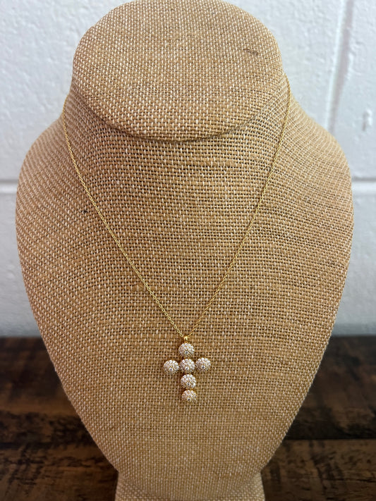 Crystal cross necklace
