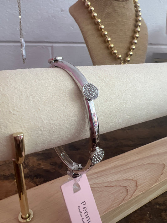Silver Puff Braceler