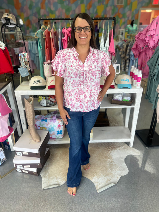 Pink Vase Top