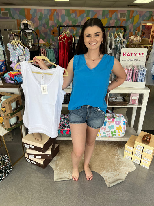 Zenana Blue Tank Top