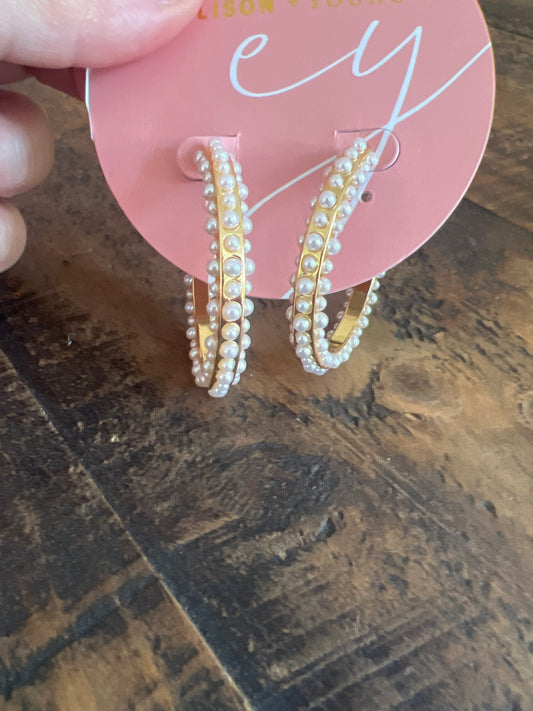 Pearl Hoops