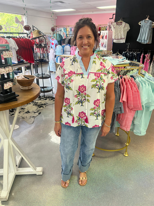 Rose Vintage Top