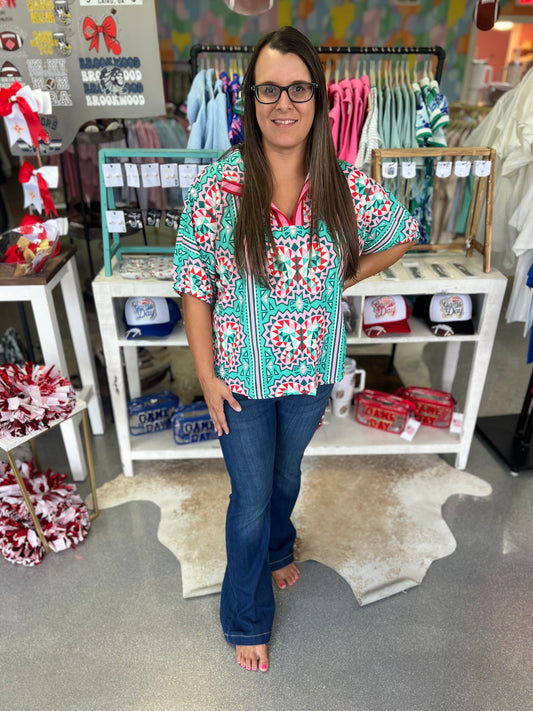 Sea Boho Top