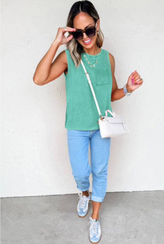 Beau Tank Sea Foam
