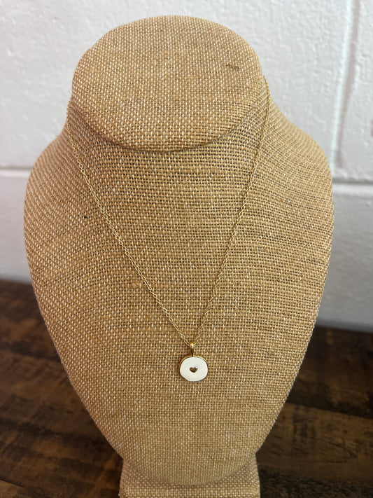White Heart Necklace