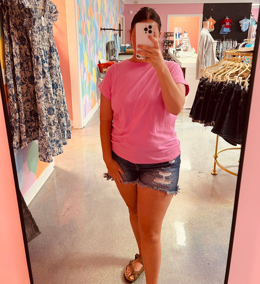 Zenana Tee Pink