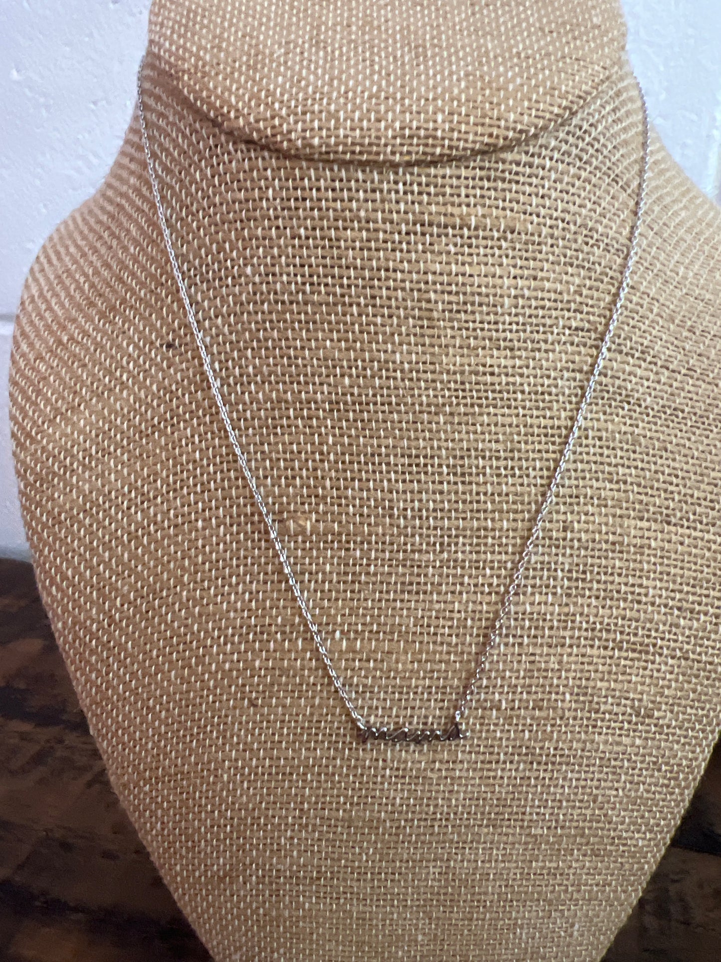 Silver Mama Necklace
