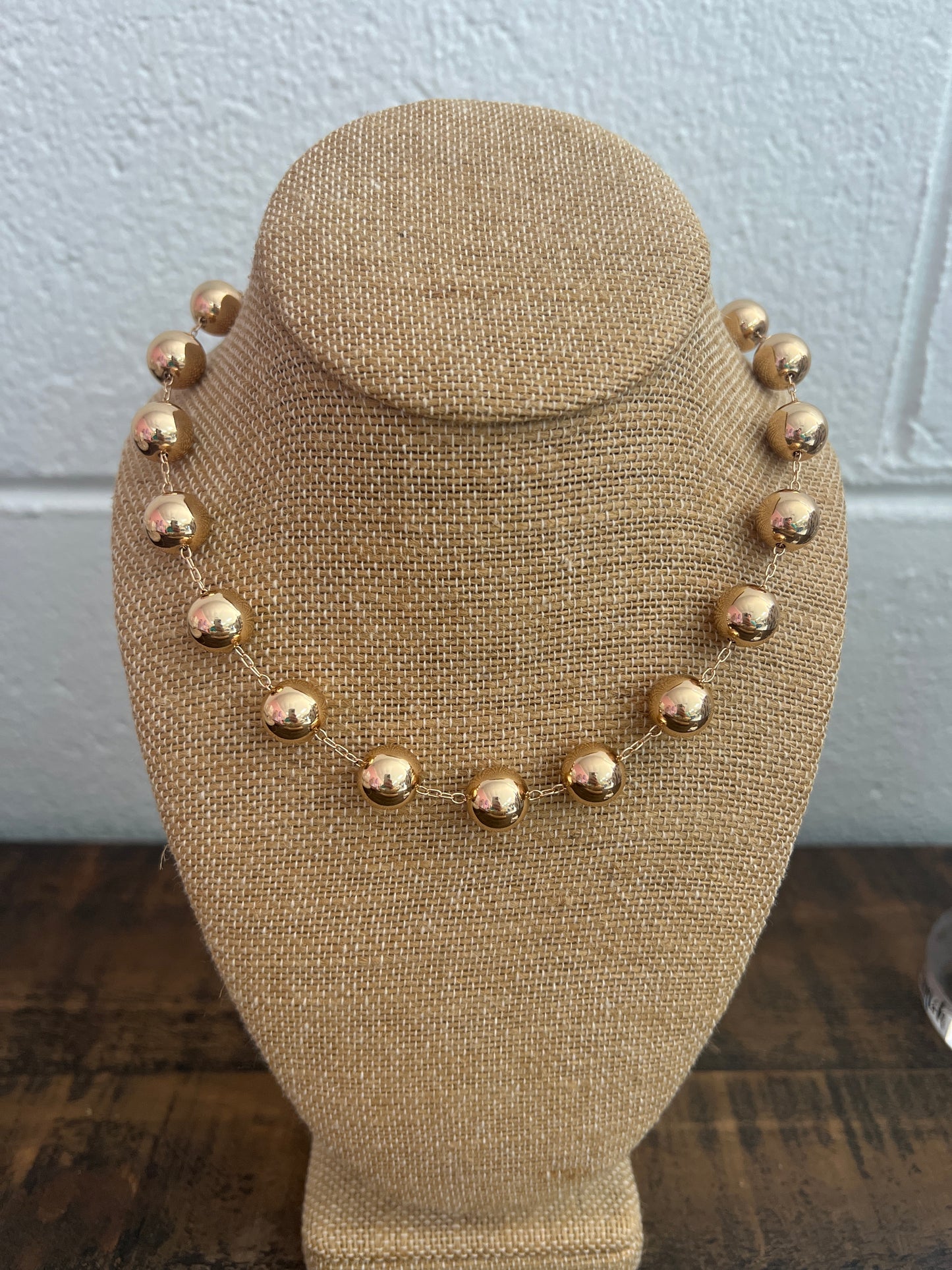 Gold Ball Necklace