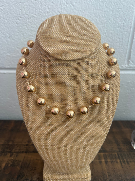 Gold Ball Necklace