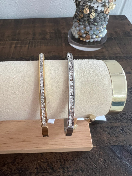 Diamond cuff bracelet
