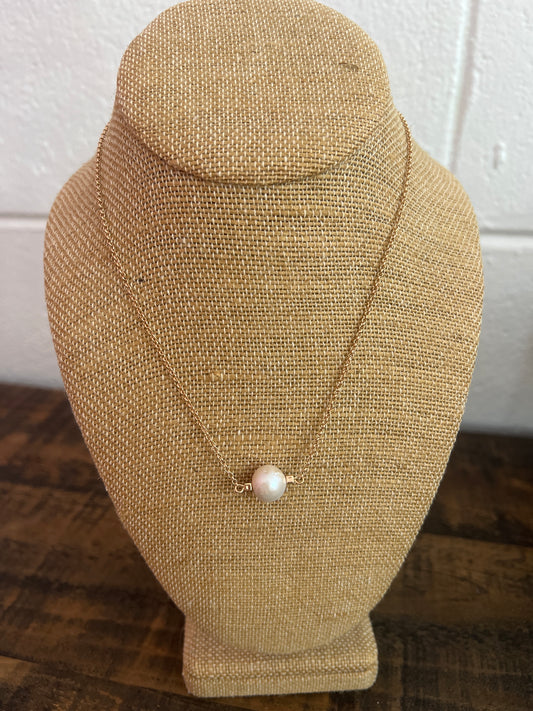 Gold Pearl Necklace